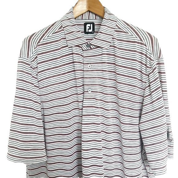 FootJoy Striped Traditional Fit Golf Polo XL (label shows L) -John Hall Cup 2018 - Picture 2 of 12